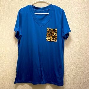 Leopard Print Pocket Tee